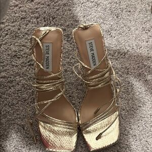 Steve Madden Gold Women's Strappy Heels